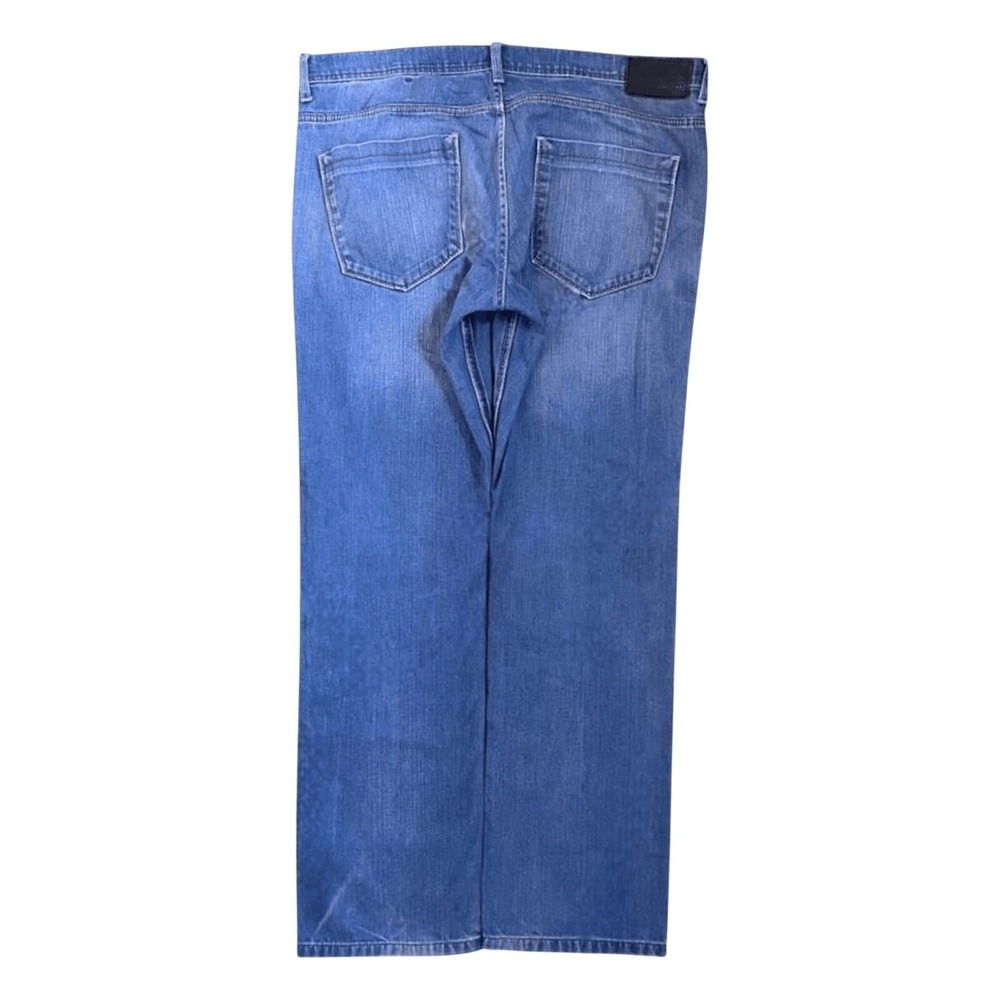 Point Zero Straight Leg Denim Jeans Women Size 14 Blue Good Vintage Classic